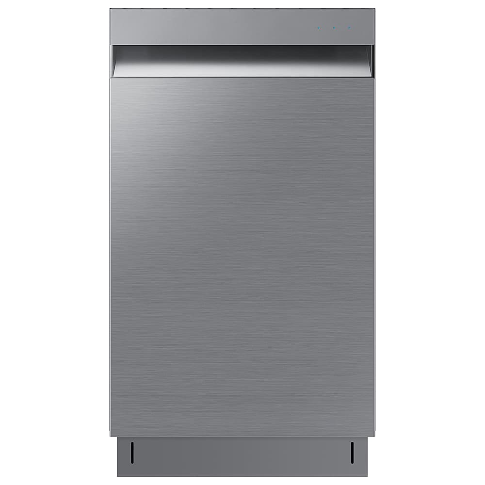 Samsung - 18" Compact Top Control Built-in Stainless Steel Tub Dishwasher with AutoRelease Door Dry, 46 dBA - Stainless Stee…