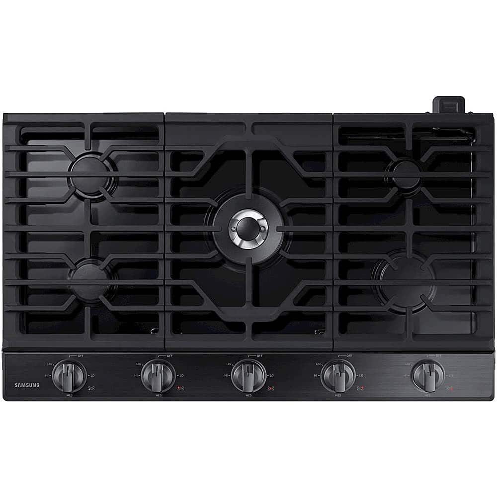 Samsung - 36" Built-In Gas Cooktop with WiFi - Black Stainless Steel product image