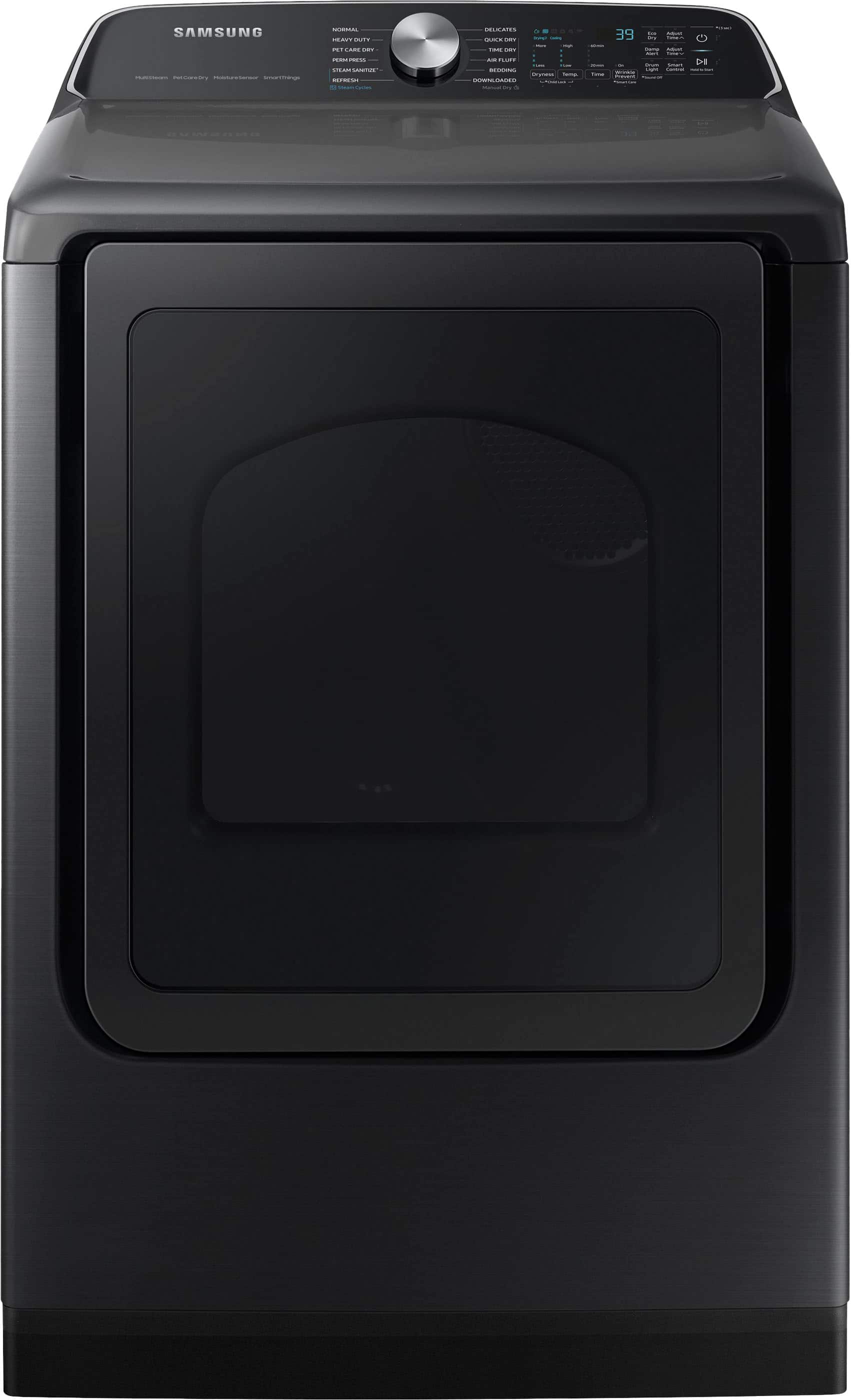 Samsung - 7.4 Cu. Ft. Smart Gas Dryer with Steam Sanitize+ - Black product image
