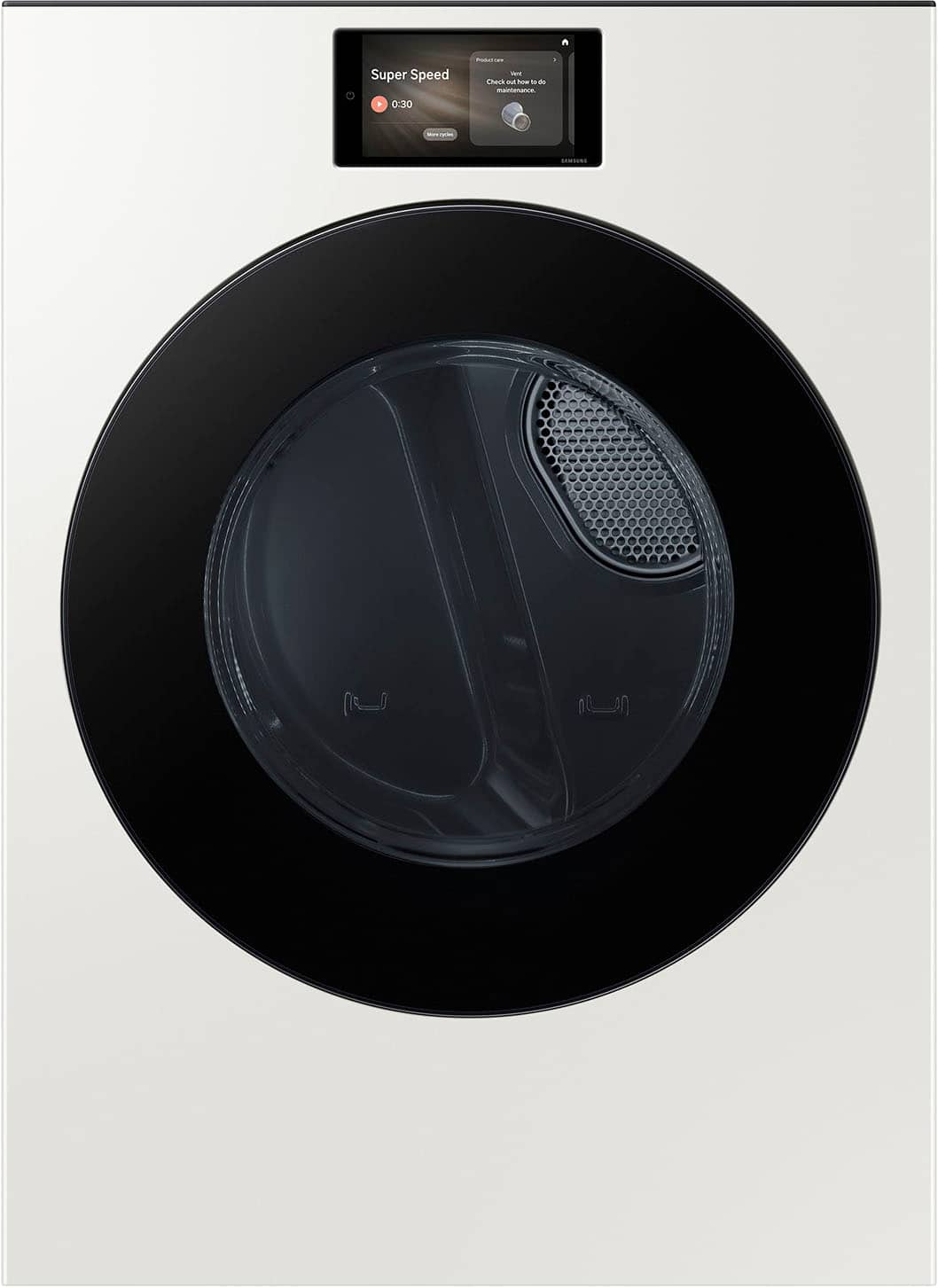 Samsung - 7.6 cu. ft. Bespoke AI Ultra Capacity Front Load Gas Dryer with AI Home - Dark Steel product image