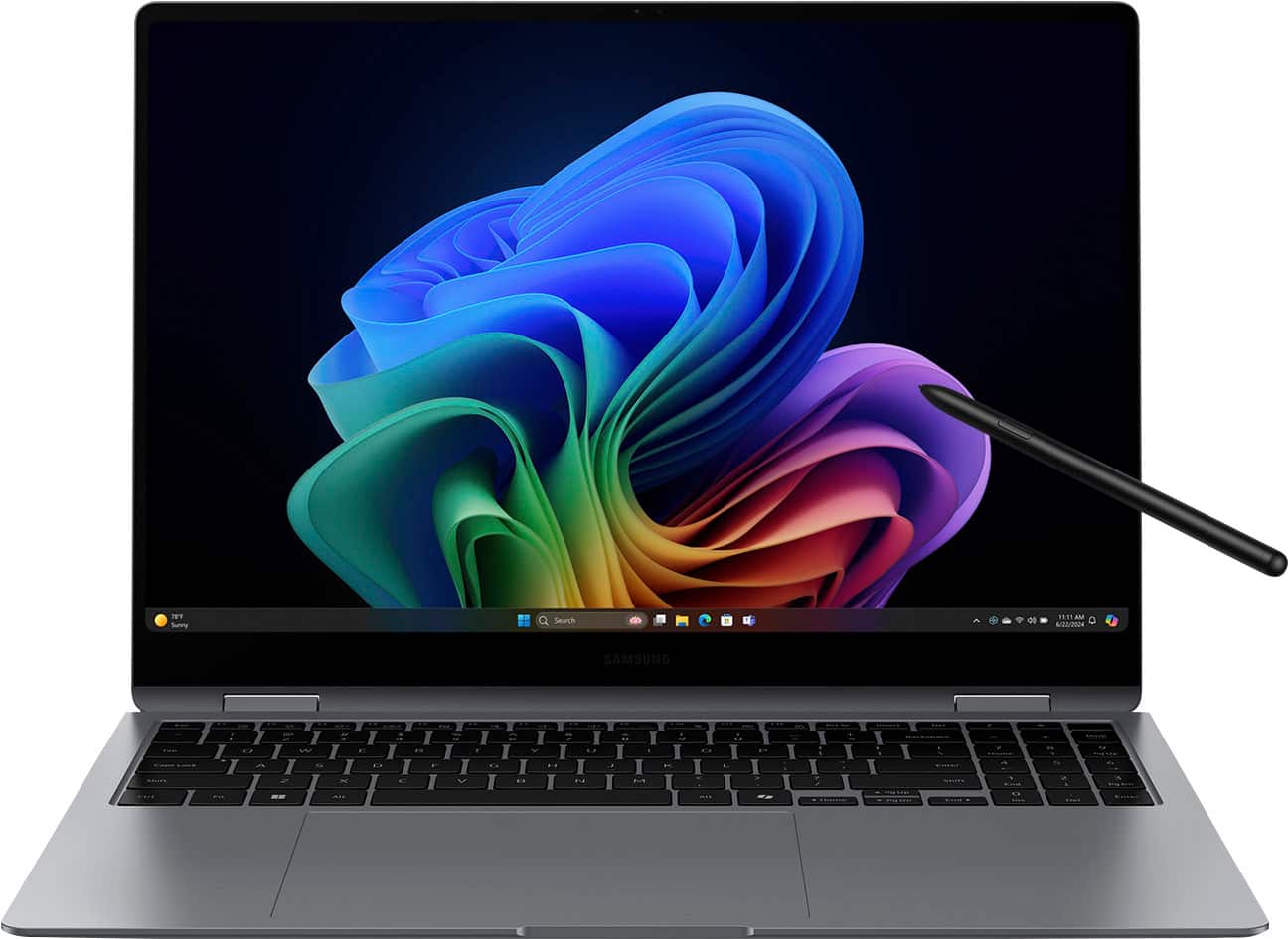 Samsung - Galaxy Book5 Pro 360 - Copilot+ PC - 16" AMOLED Touch Screen Laptop - Intel Core Ultra 7 - 16GB Memory - 1TB SSD -…