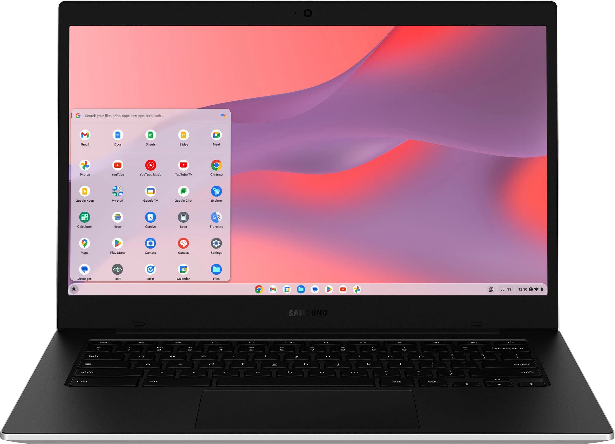 Samsung - Galaxy Chromebook Go - 14" LED Laptop - Intel Celeron- 4GB Memory - 128GB Storage - Silver product image