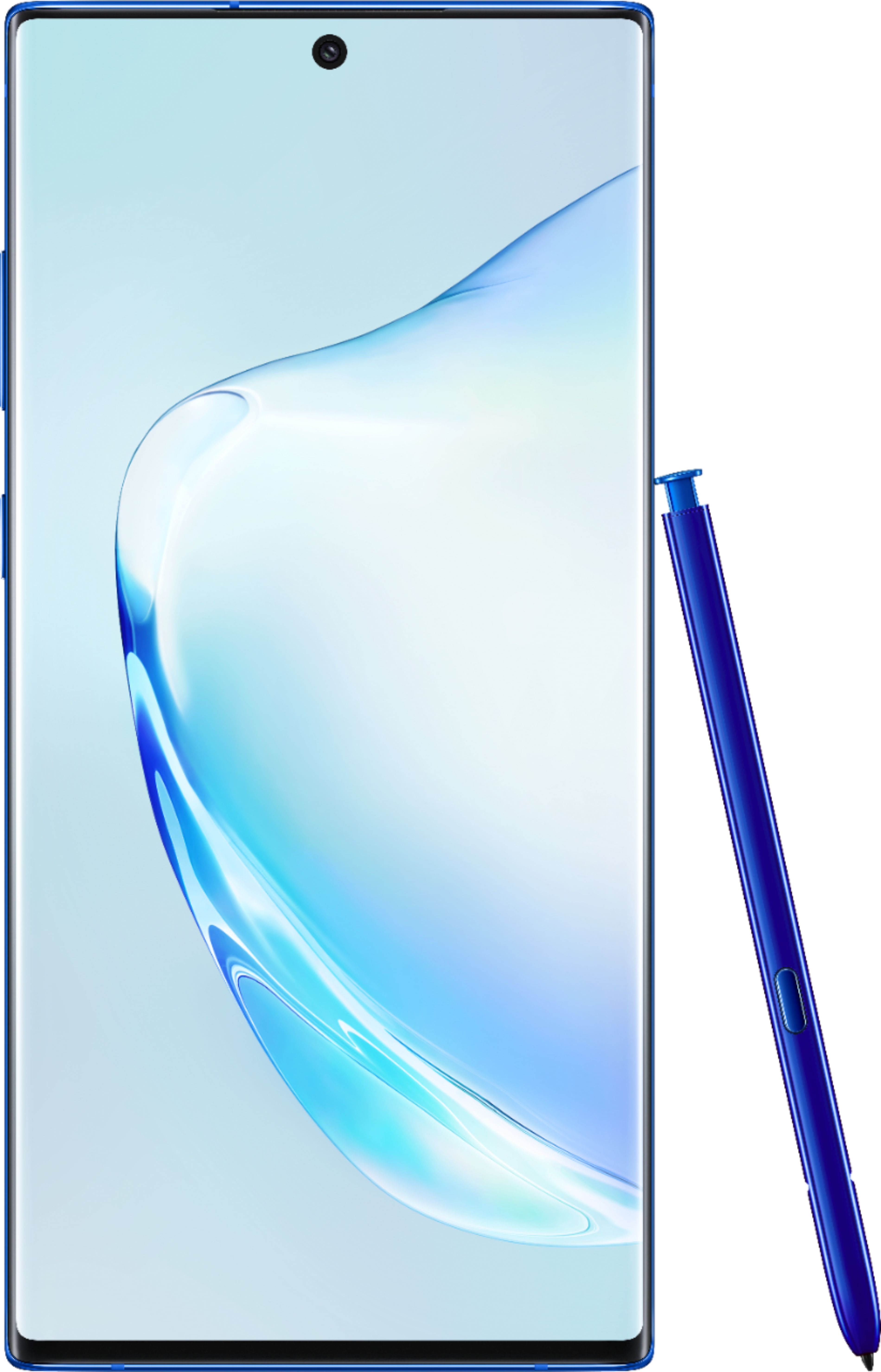 Samsung - Geek Squad Certified Refurbished Galaxy Note10+ with 256GB Memory Cell Phone (Unlocked) - Aura Blue product image