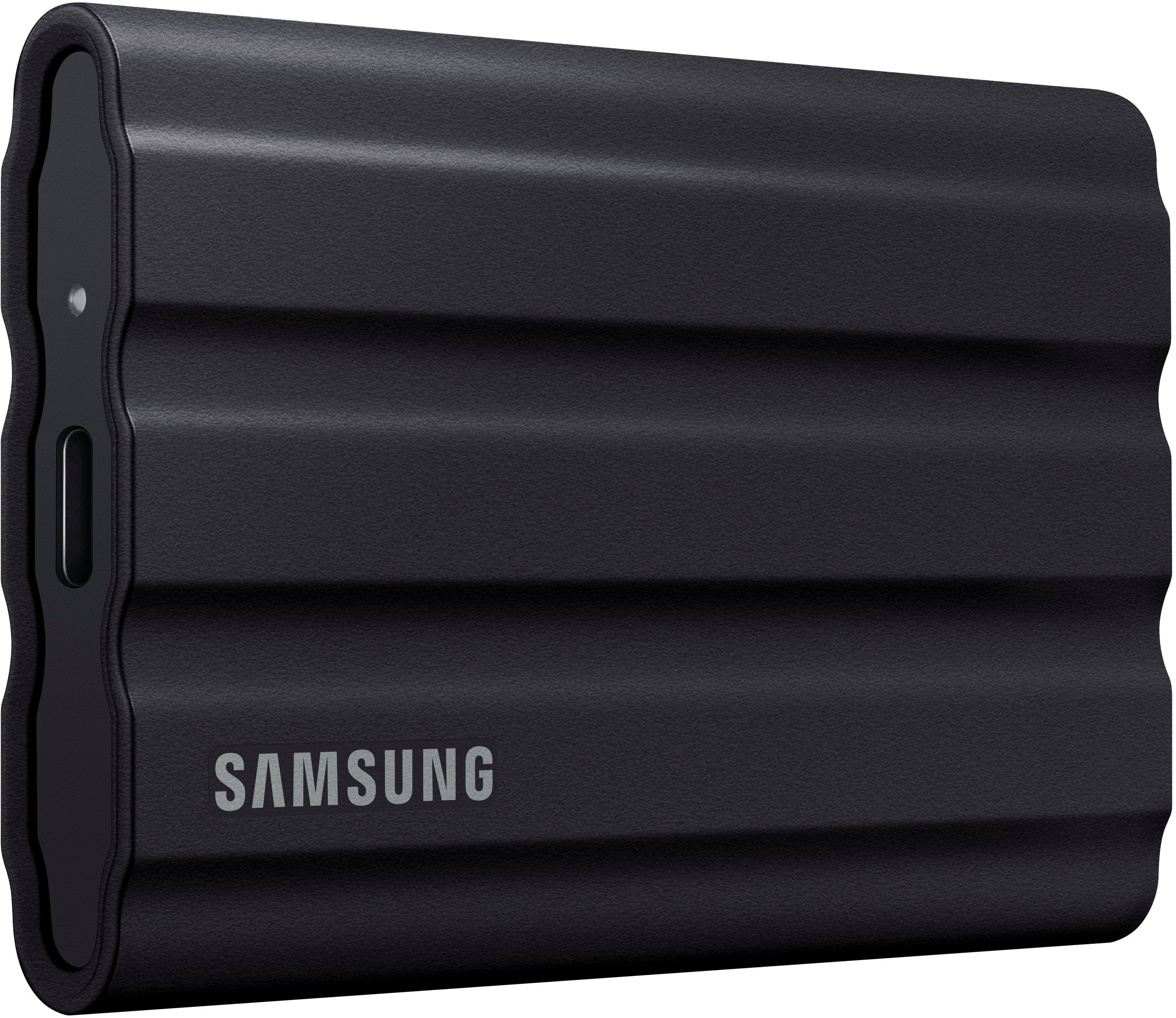 Samsung - Geek Squad Certified Refurbished T7 Shield 4TB External USB 3.2 Gen 2 Rugged SSD IP65 Water Resistant - Black prod…