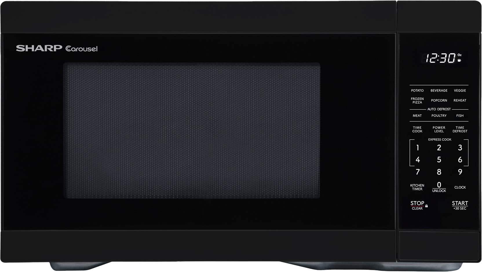 Sharp - 1.4 cu ft Countertop Microwave With Sensor Cooking - Black product image