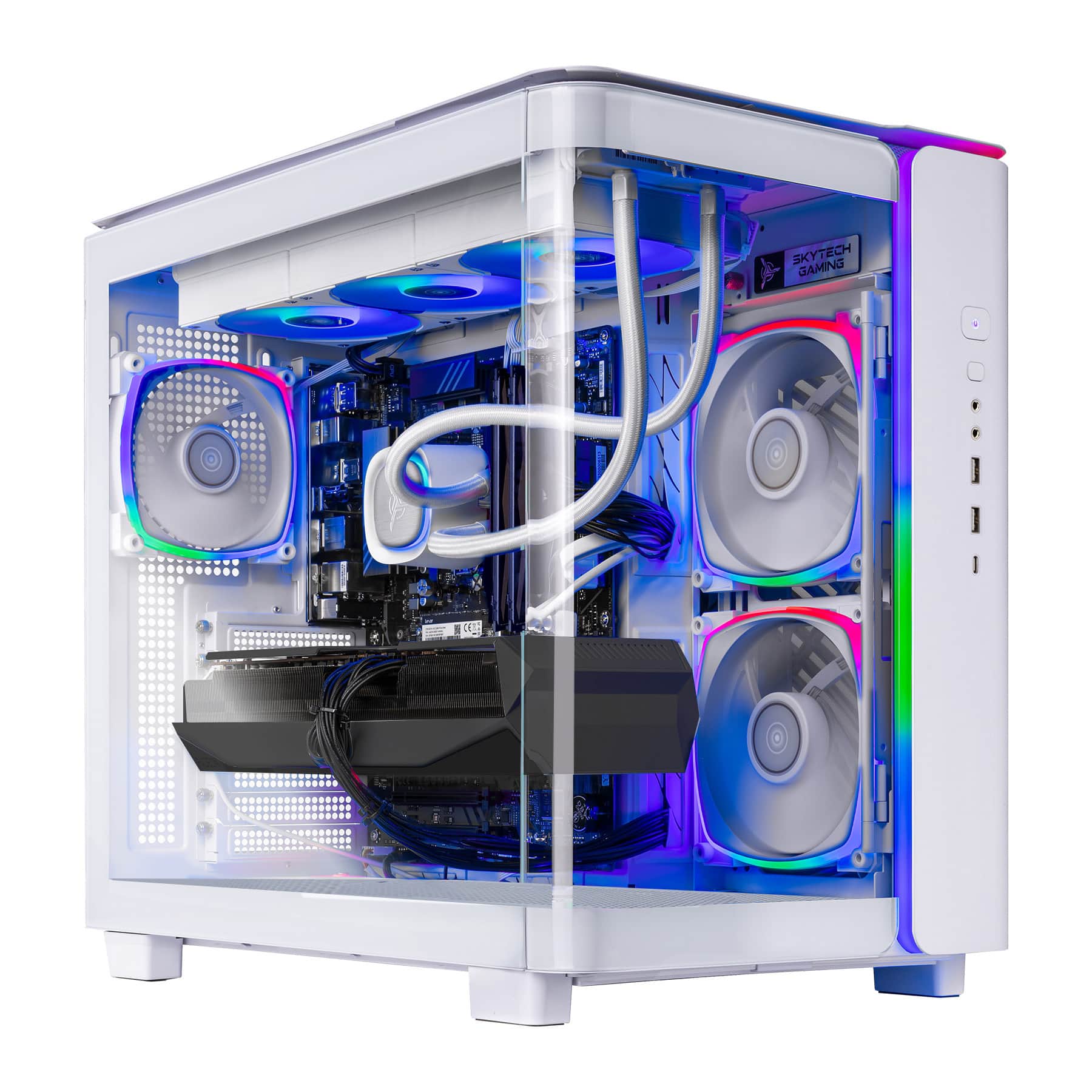 Skytech Gaming - KING95 Gaming Desktop PC - AMD Ryzen 7 9700X (2024) - 16GB Memory - NVIDIA GeForce RTX 5060 Ti 16GB - 1TB N…