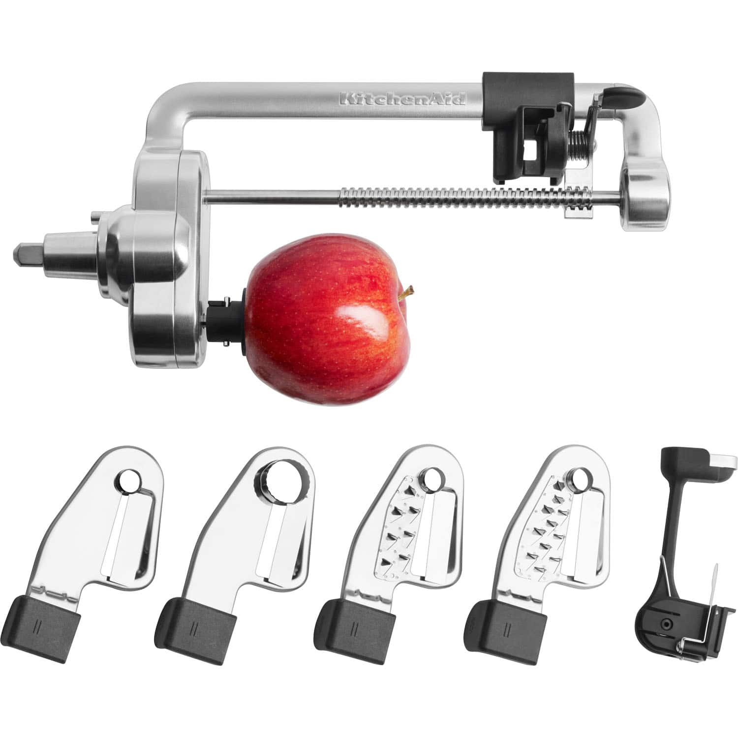 Spiralizer (Peel, Core & Slice) Attachment for KitchenAid Stand Mixers - Stainless Steel product image