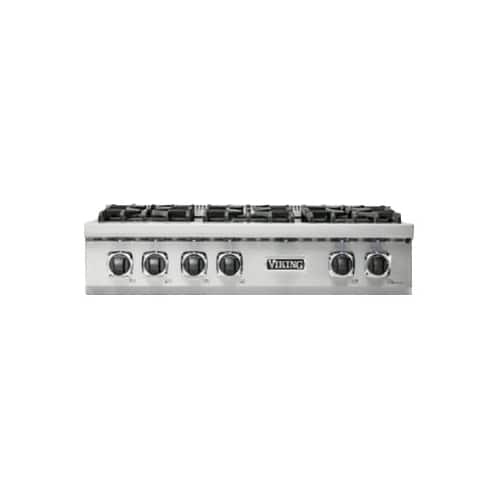 Viking - Built-in 5 Series Gas 36"W Sealed Burner Rangetop - Stainless Steel product image