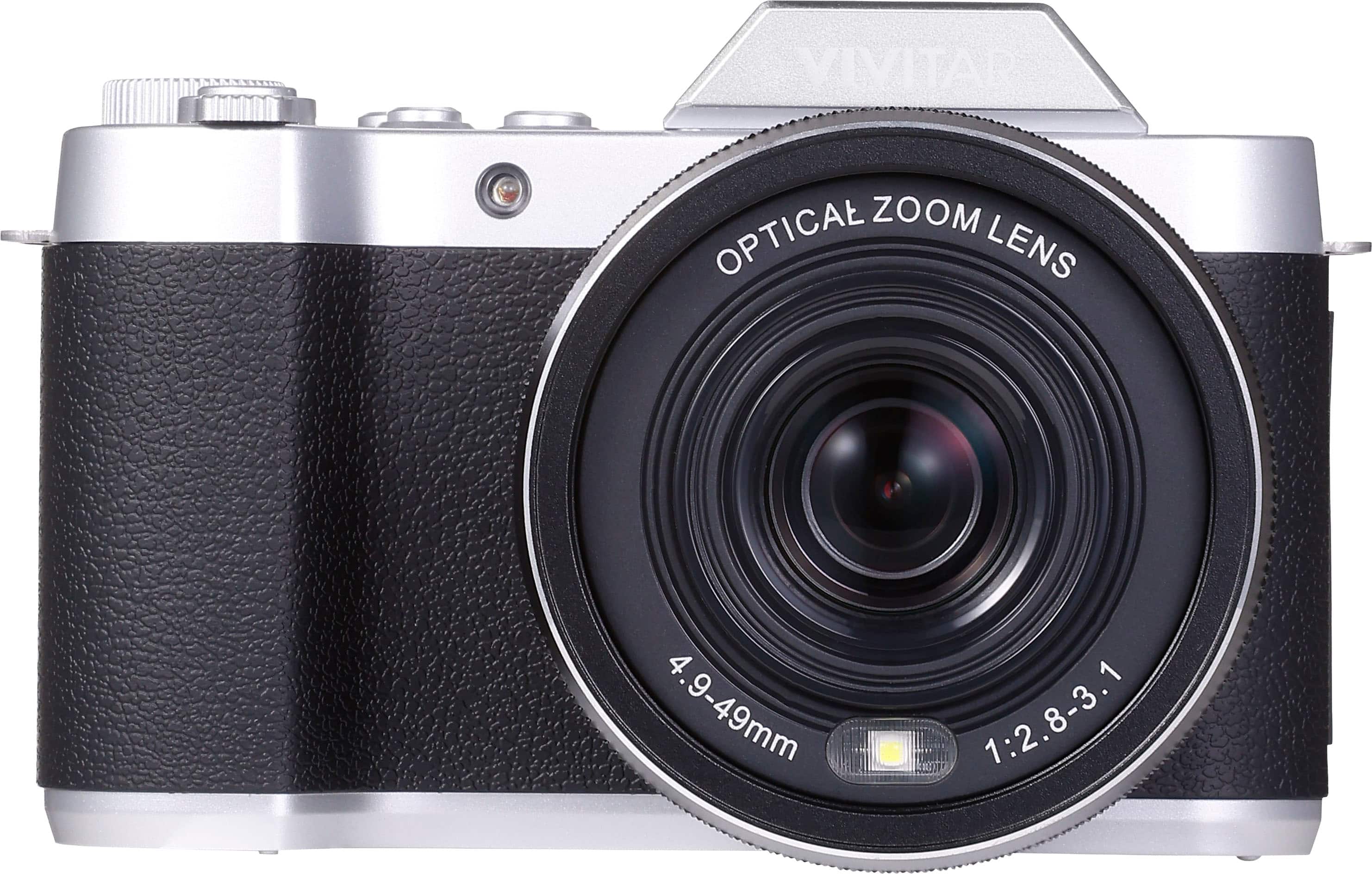 Vivitar - 4K (2160) Video Hybrid Optical Zoom Camera with Lens - Silver/Black product image
