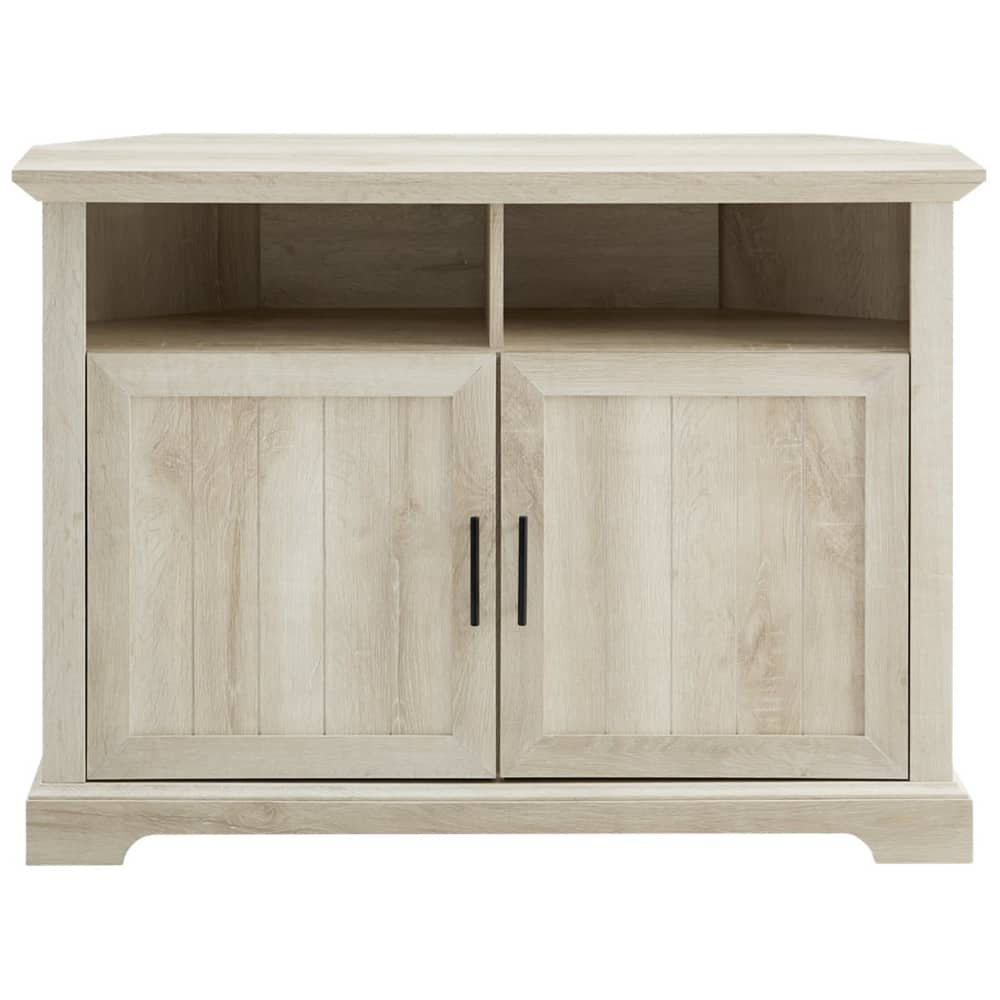Walker Edison - Corner TV Stand for Most TVs Up to 50" - White Oak product image