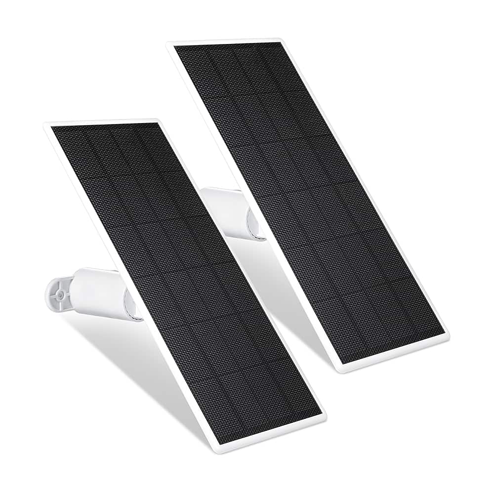 Wasserstein - Solar Panel for Google Nest Cam Outdoor or Indoor, Battery - 2.5W Solar Power - Made for Google Nest (2 Pack)…