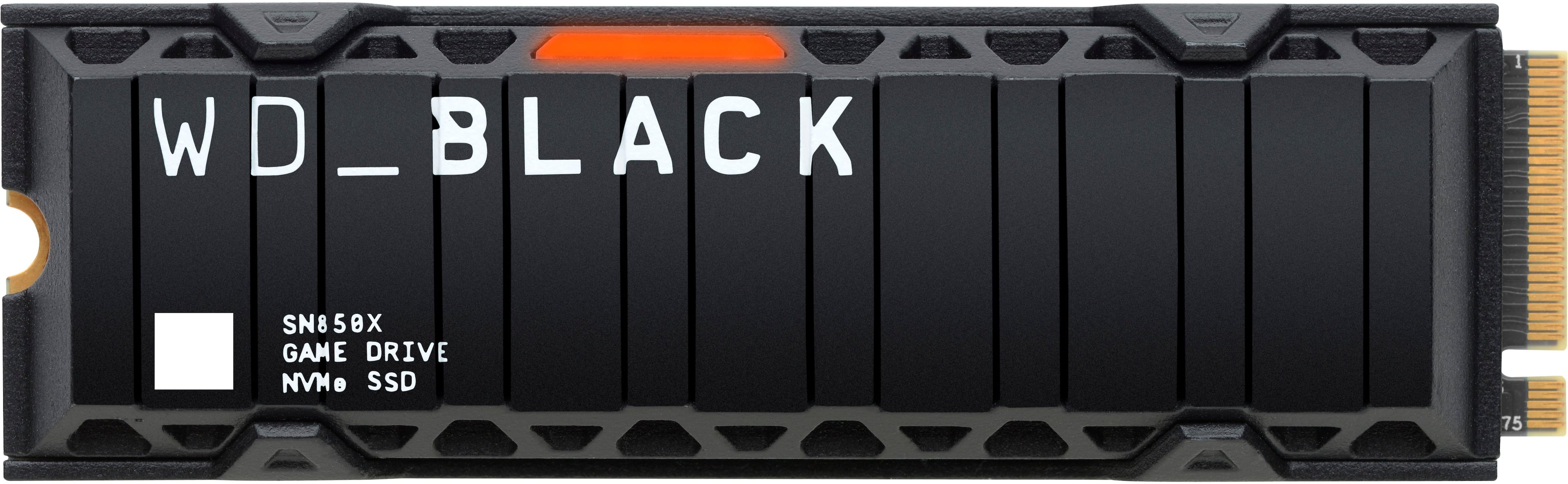 WD - BLACK SN850X 1TB Internal SSD PCIe Gen 4 x4 NVMe with Heatsink for PS5 and Desktops product image