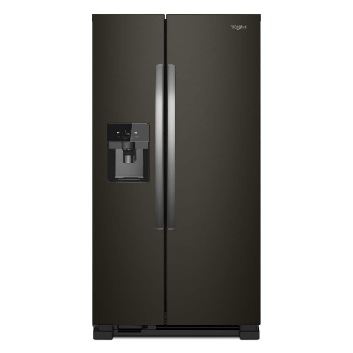 Whirlpool - 36-inch Wide Side-by-Side Refrigerator - 25 cu. ft. .- Black Stainless - Black Stainless Steel product image