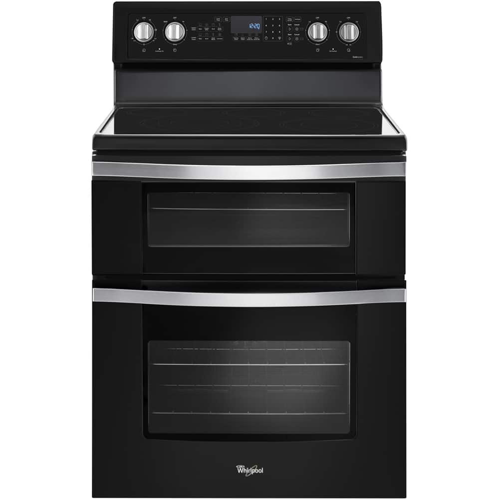 Whirlpool - 6.7 Cu. Ft. Self-Cleaning Freestanding Double Oven Electric Convection Range - Stainless Steel product image