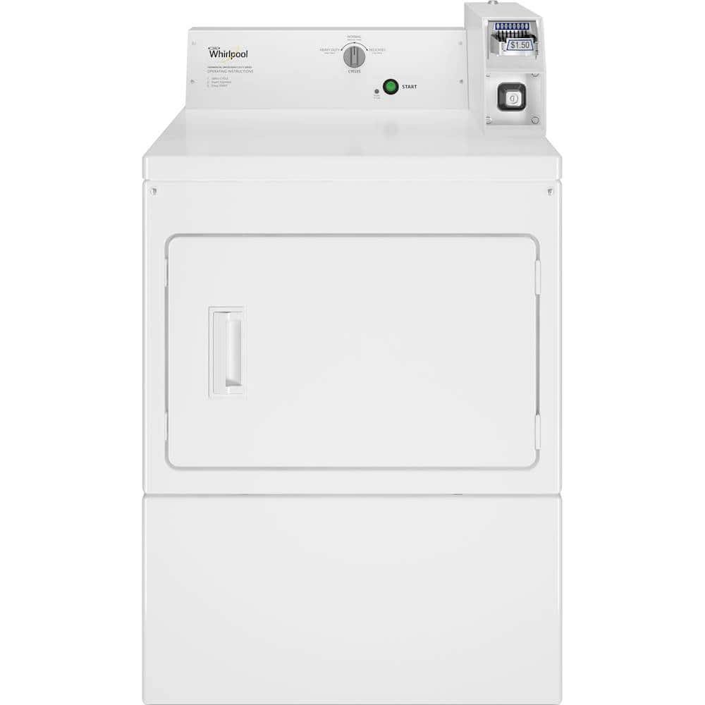 Whirlpool - 7.4 Cu. Ft. Commercial Electric Dryer with Coin Slide - White product image