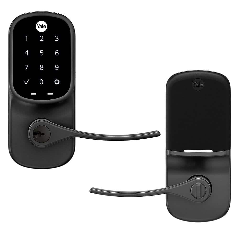 Yale - Assure Lock - Smart Lock Wi-Fi Lever with Touchscreen Keypad | Key Access - Black Suede product image